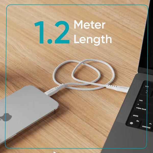 1.2M Length Certified Fast Charging Cable - Ambrane India