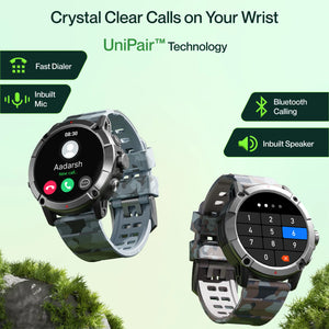 Crest Pro smartwatch with AMOLED screen and health tracking – Ambrane India