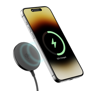 Fast Charging Magsafe Wireless Charger with Qi2 Black - Ambrane India