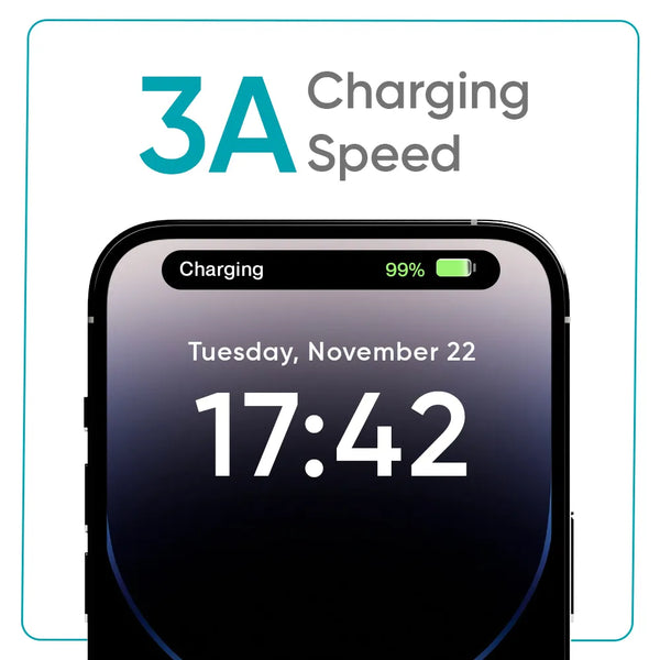 MFI Certified Fast Charging Cable with 3A Charging Speed - Ambrane India