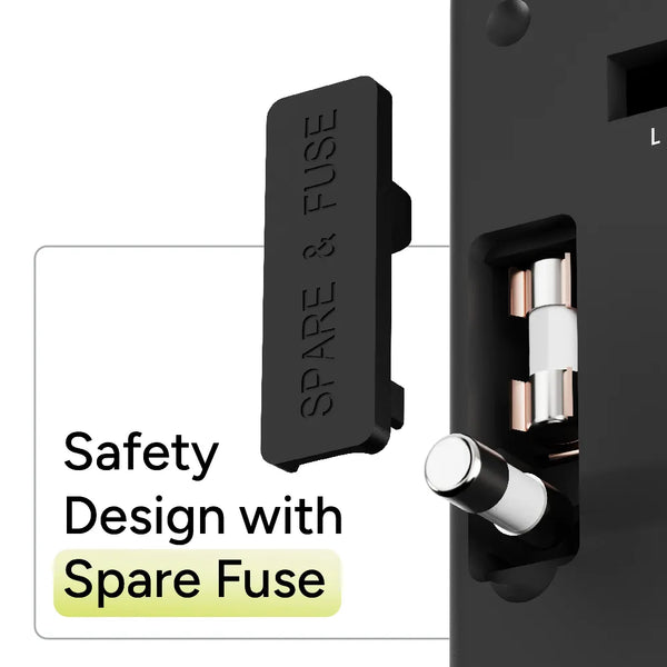 ATA 02 Internationa Travel Adaptor wit Spare Fuse - Ambrane India