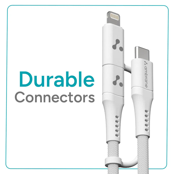 AMCL Duo 12 Charging Cable with Durable Connectors - Ambrane India