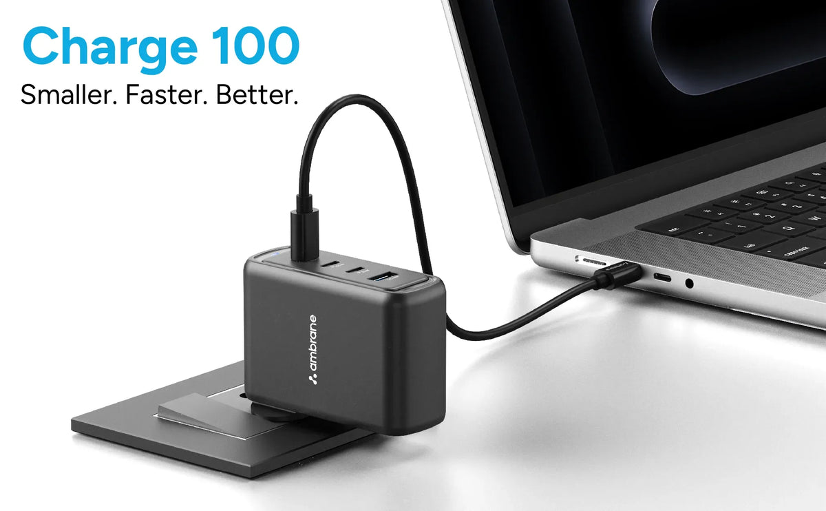 Charge 100 Type C Laptop Charger – Ambrane India