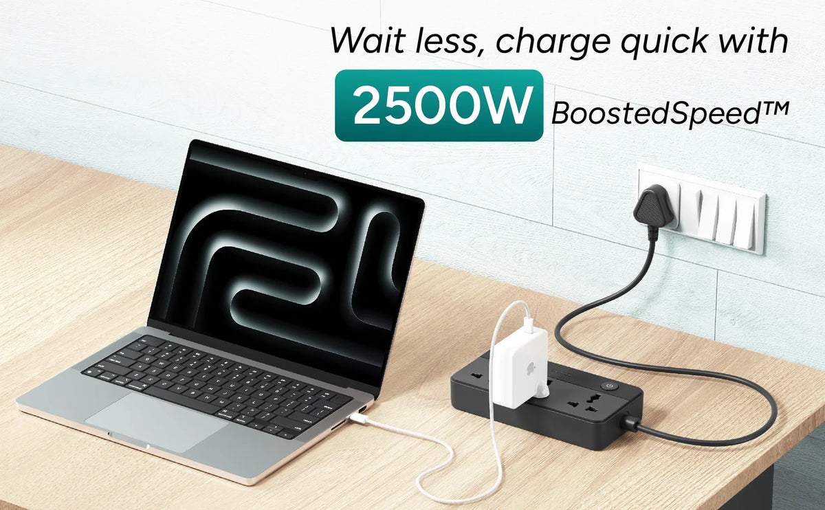 SmartStrip 2 2500W Extension Board with 2500W Speed - Ambrane India