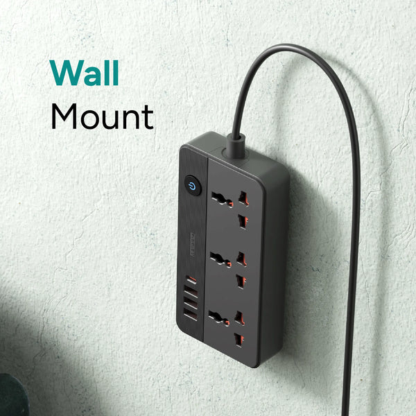 SmartStrip 2 2500W Extension Board with Wall Mount - Ambrane India