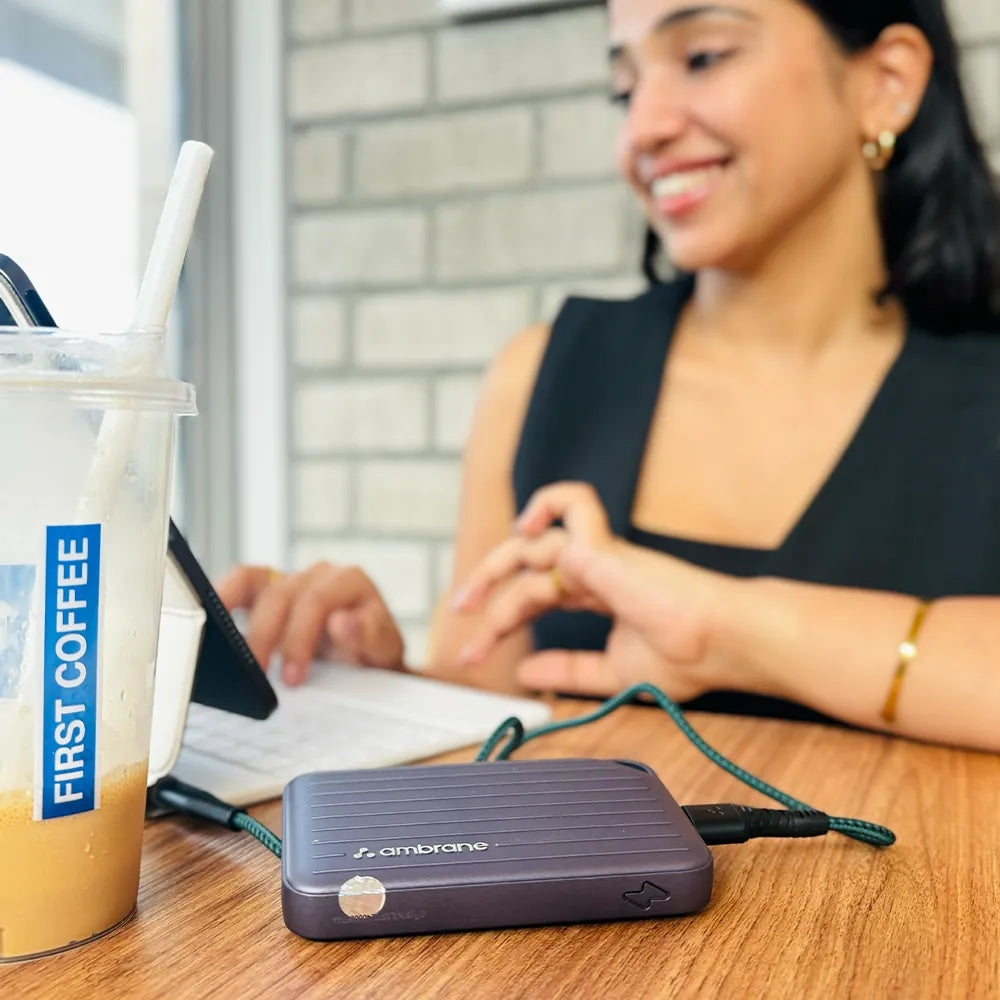 Customer using Ambrane product on the go – Ambrane India
