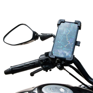 Ambrane Motogrip bike mobile holder – sturdy motorcycle phone mount with 360-degree rotation