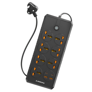 Universal multi plug board with USB and Type C ports