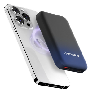 Blue wireless power bank for iphone