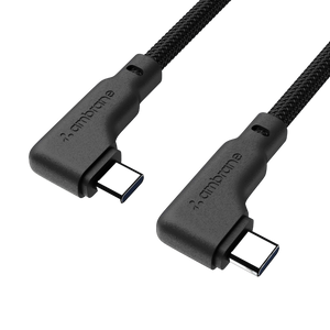 Long L-shaped c to c usb cable