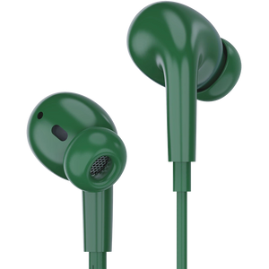 Stringz 74 wired earphones in green with mic and clear sound – Ambrane India