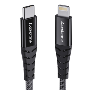 Type C to lightning cable for smartphones, tablets and laptops