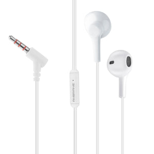 White earphones wired