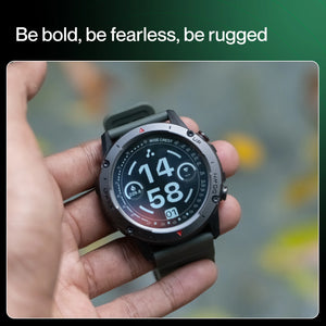 Wise Crest black smartwatch with health tracking – Ambrane India