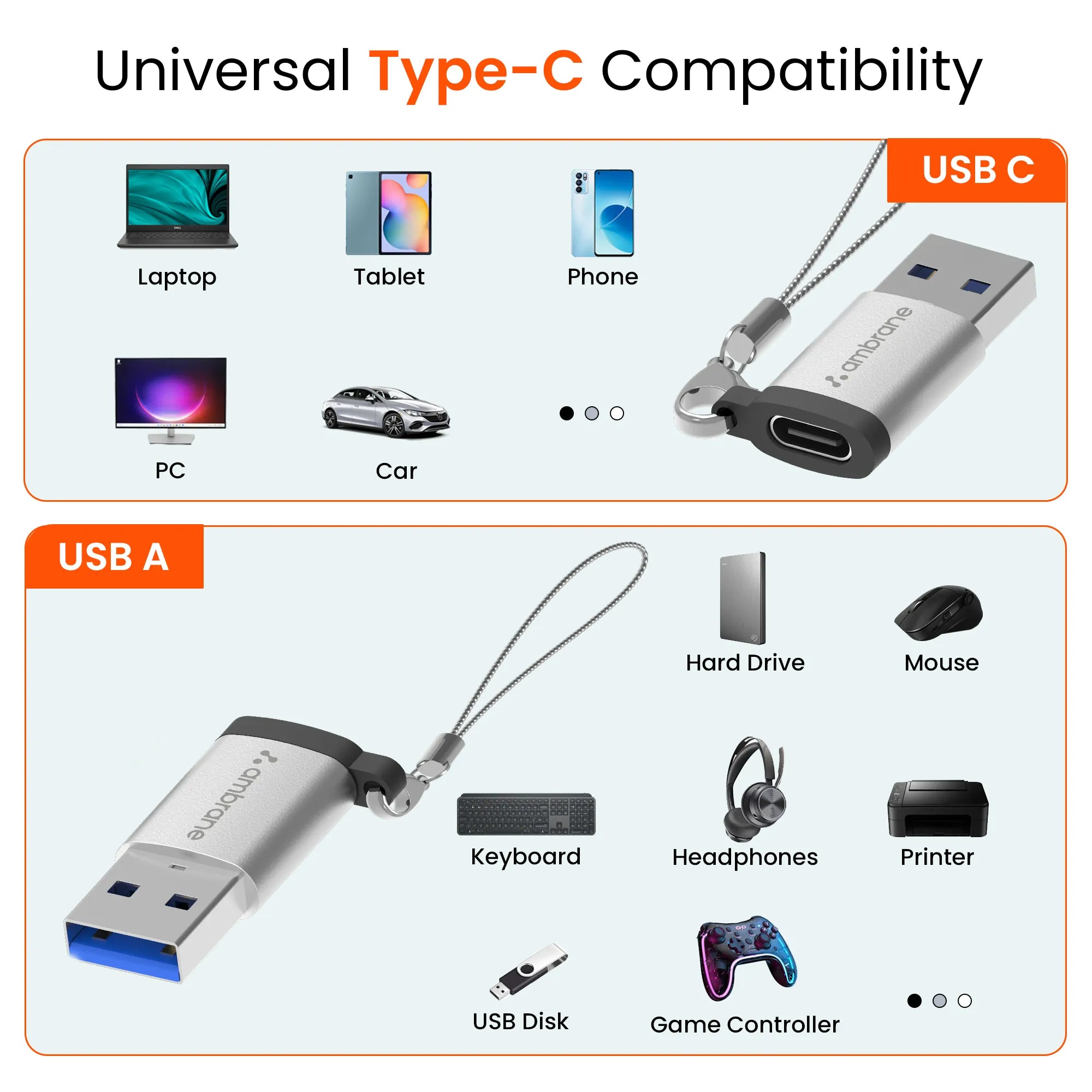 USB 3.0 to Type-C OTG Adapter