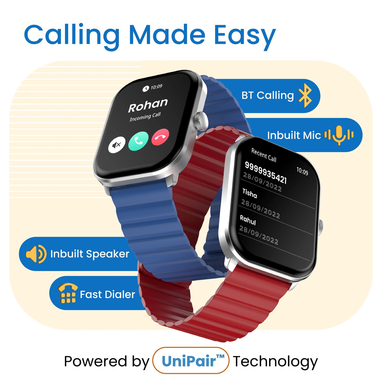 Glaze AMOLED display smartwatch – Ambrane India