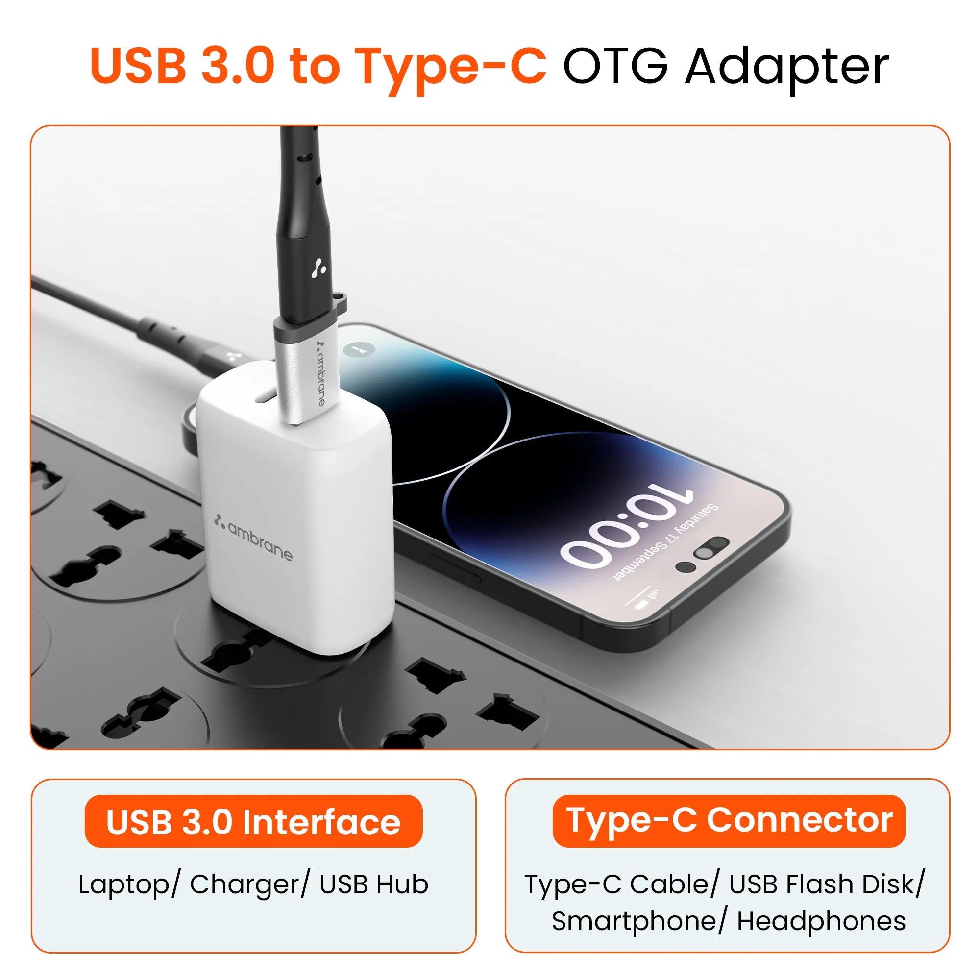 USB 3.0 to Type-C OTG Adapter