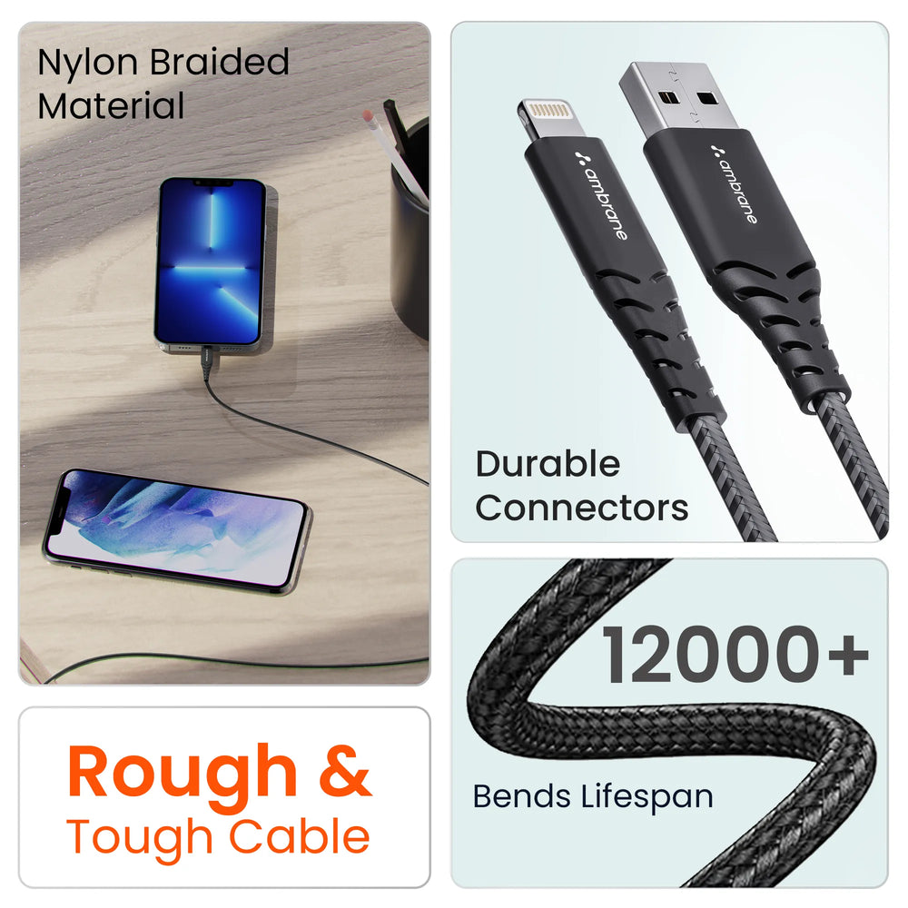 USB to Lightning Cable – Ambrane India