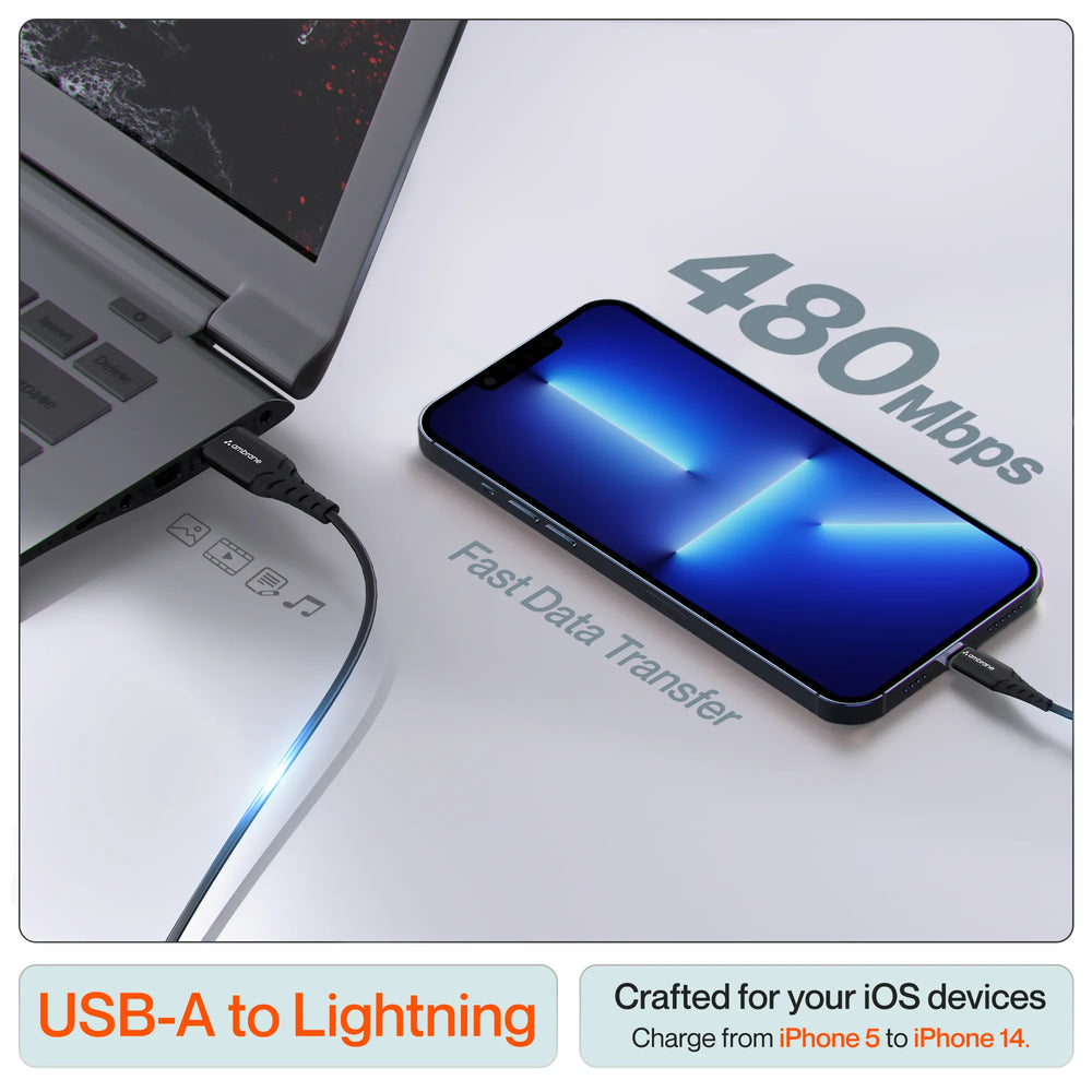 USB to Lightning Cable – Ambrane India