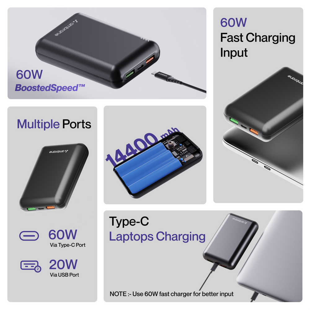 Buy Powerlit Boost Mini Power Bank Online Ambrane India