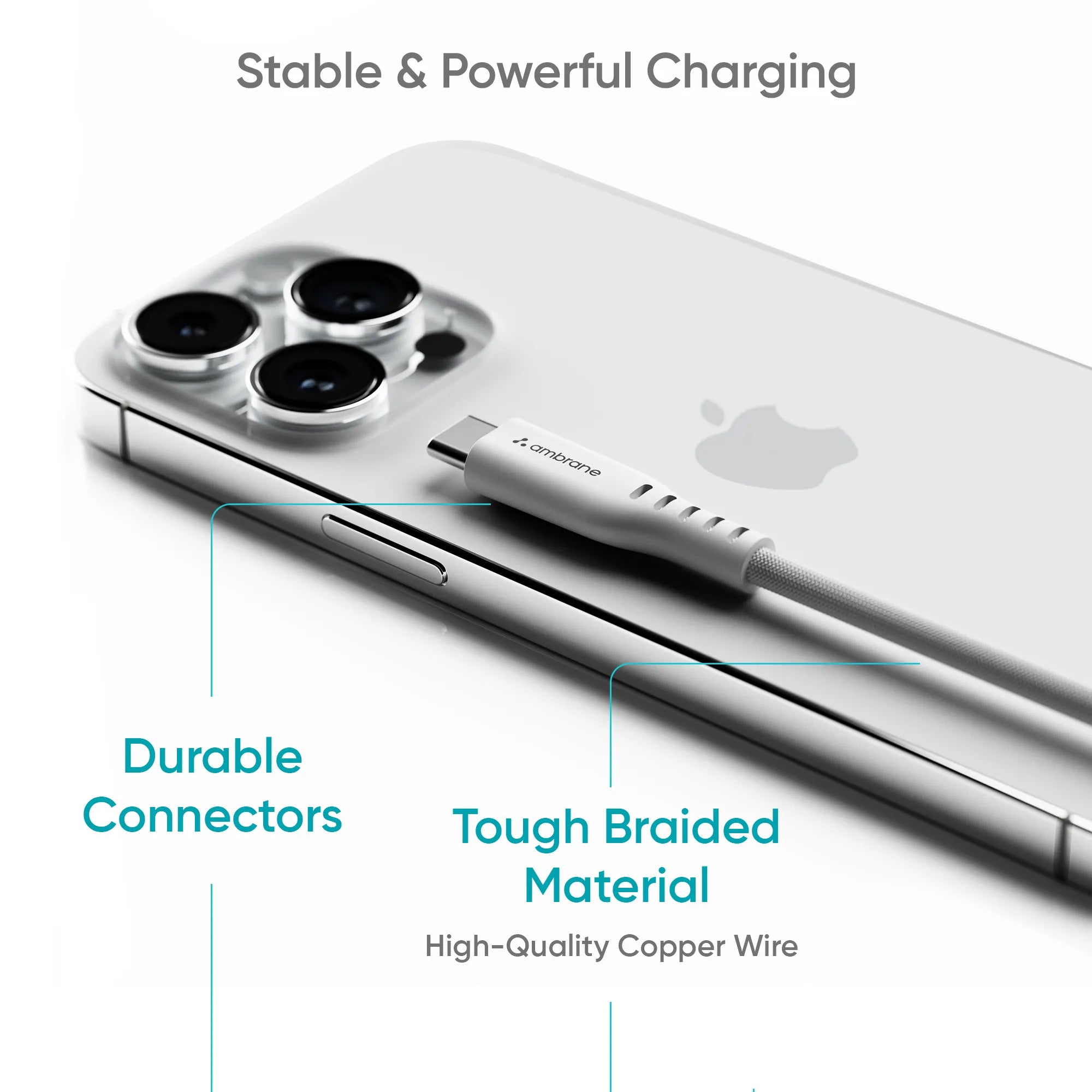 MFI Certified Type C to Lightning Cable