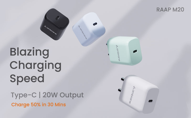 Ambrane Impulz M20 20W BoostedSpeed Charger