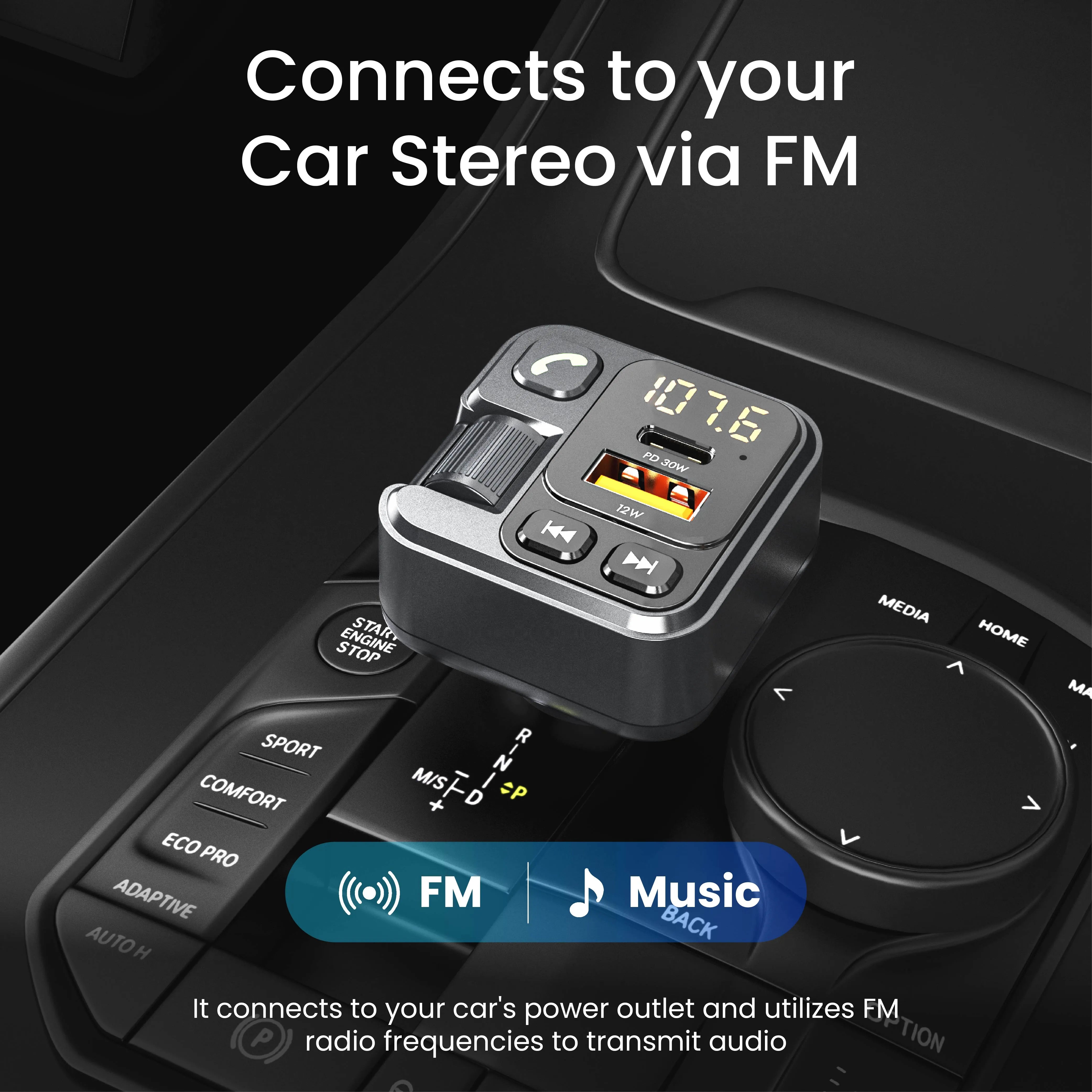 Car Connect FM Transmitter Ambrane India