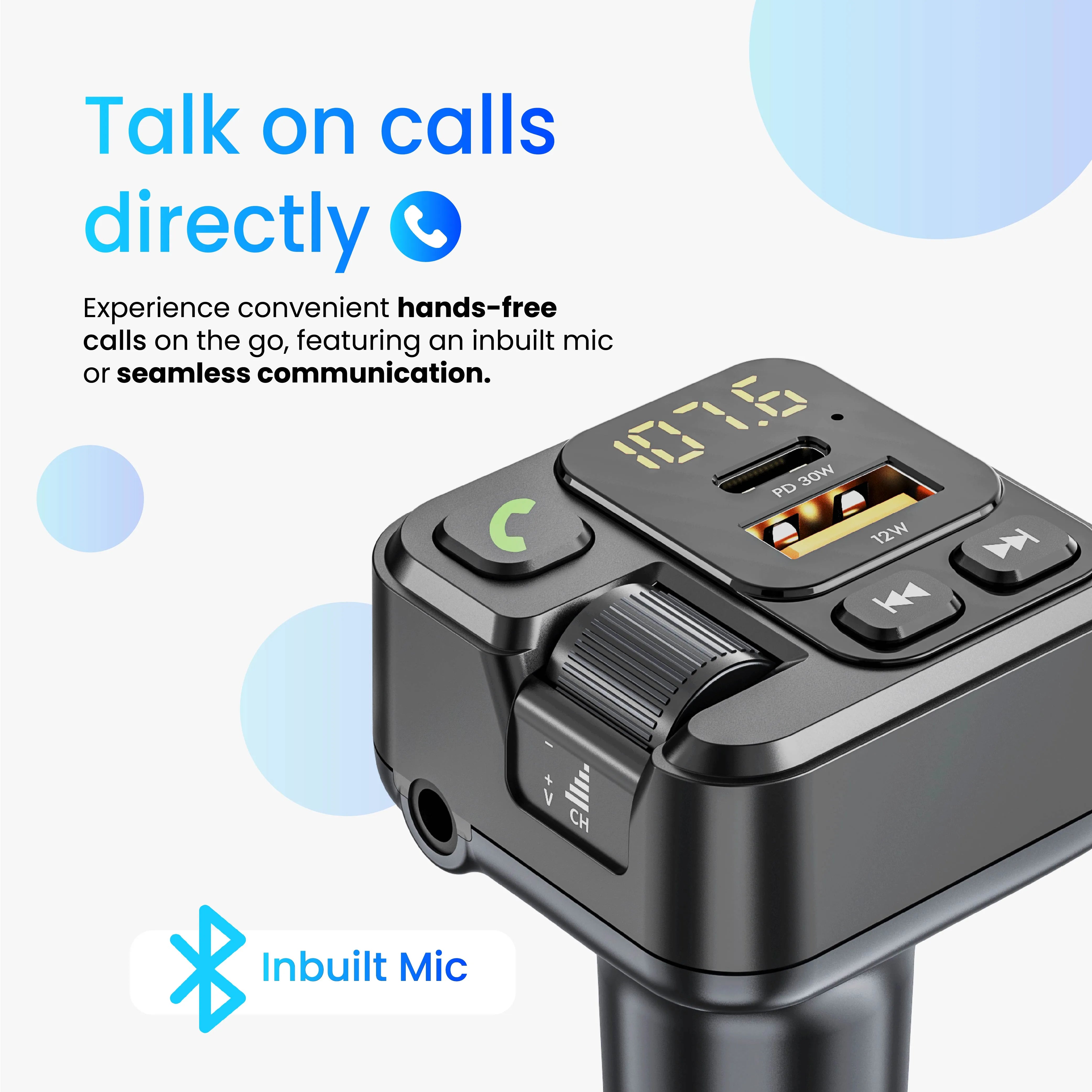 Fm transmitter bluetooth aux deals