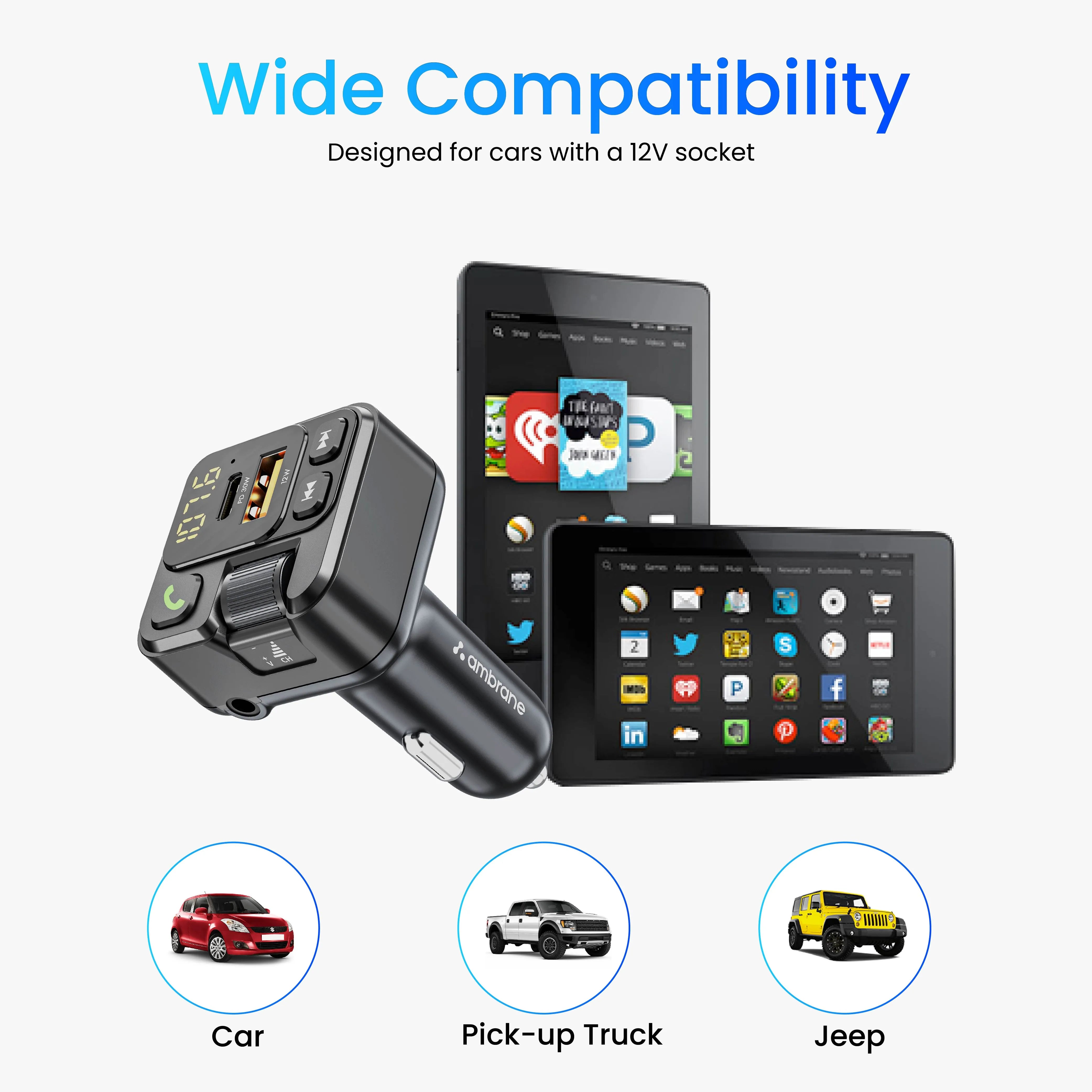 Car Connect FM Transmitter Ambrane India