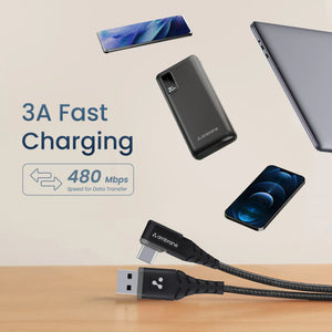 L-Shape Type C Cable