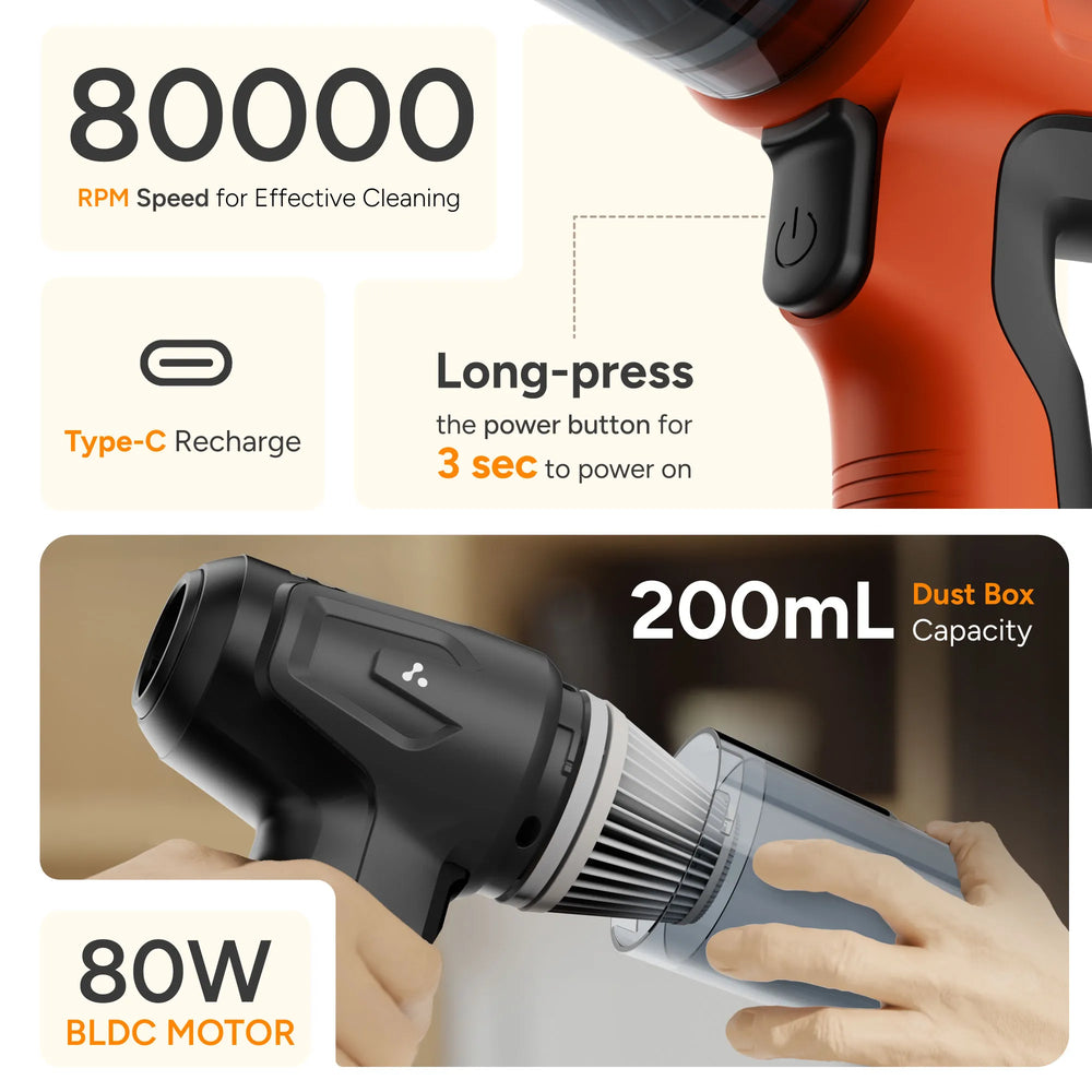 Minivac02 handheld vacuum cleaner – Ambrane India