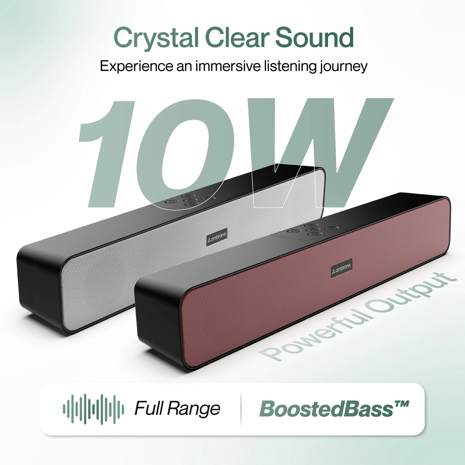 Evoke Wave wireless Bluetooth speaker with RGB lights – Ambrane India