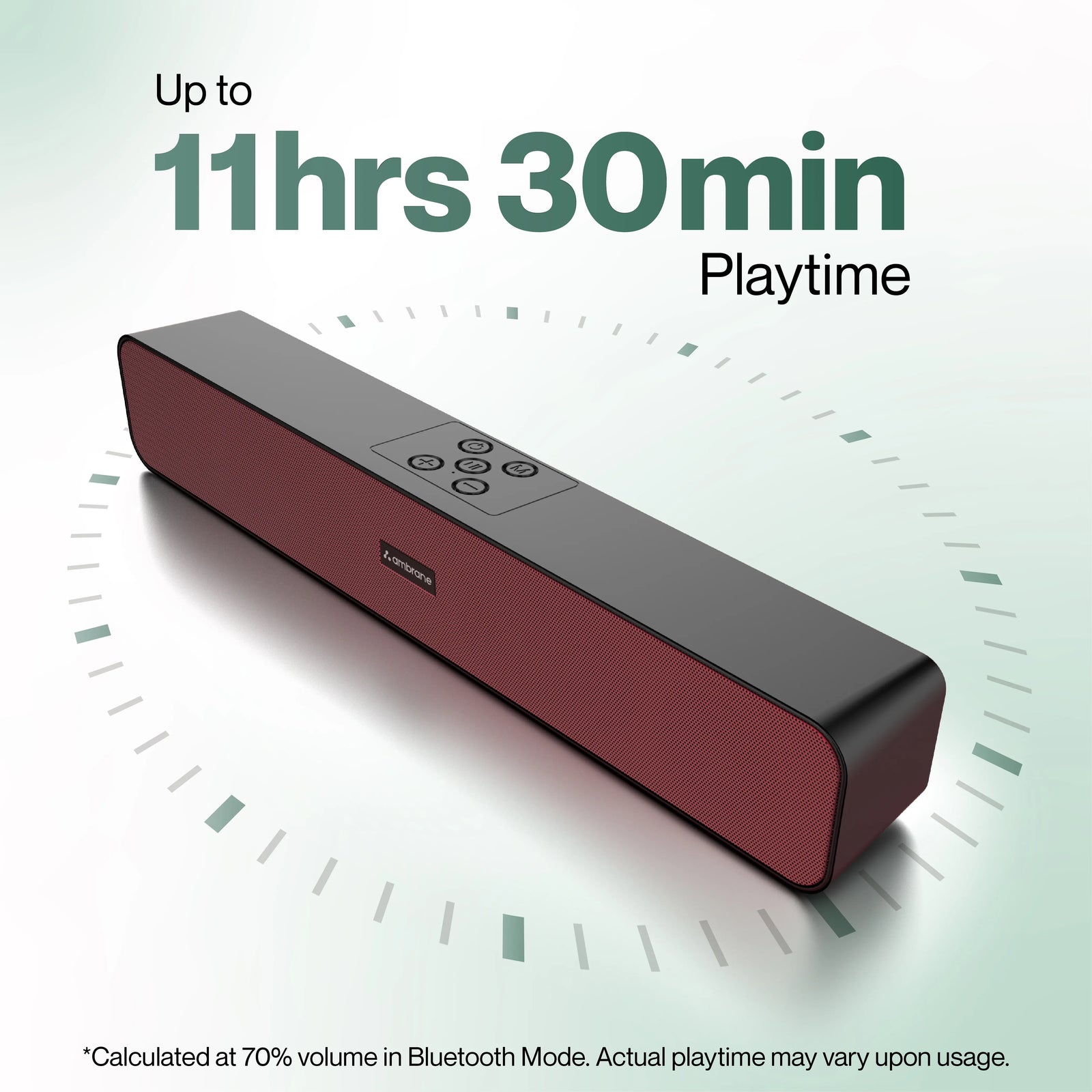 Evoke Wave wireless Bluetooth speaker with rich bass and RGB lights – Ambrane India