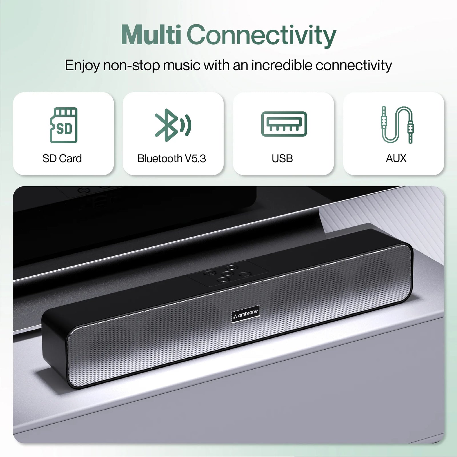 Evoke Wave portable Bluetooth speaker – Ambrane India