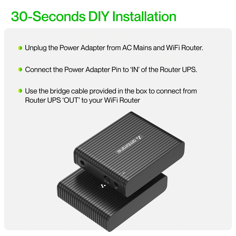 Ambrane PowerVolt Router UPS for Wifi Routers