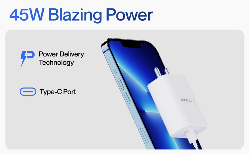 Ambrane RAAP 45 45W BoostedSpeed Charger