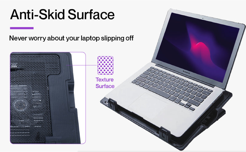 Ambrane ChillPad Cooling Pad Powerful Dual Fan