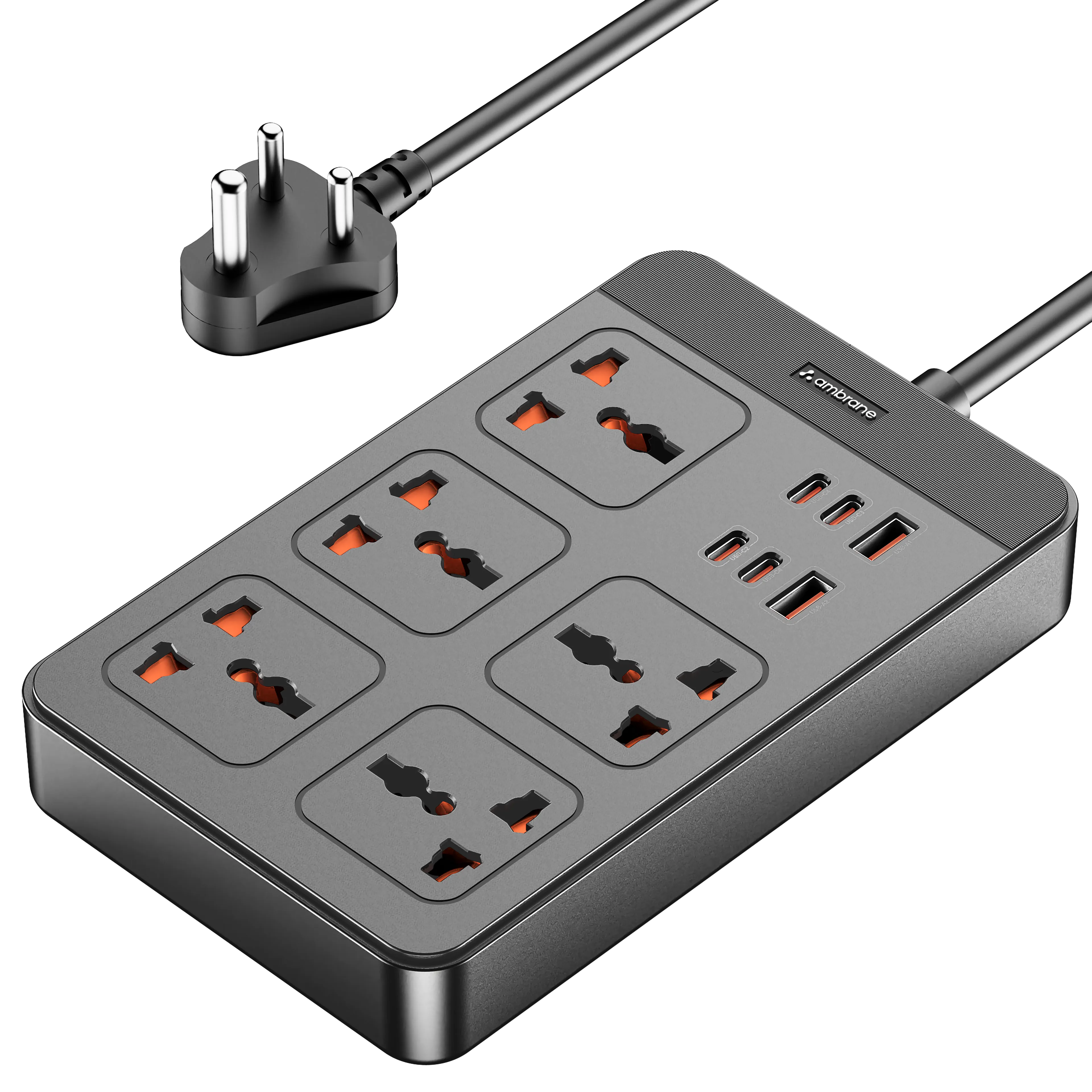 Electric extension board with 11 ports