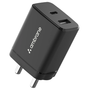 30W black gan laptop charger