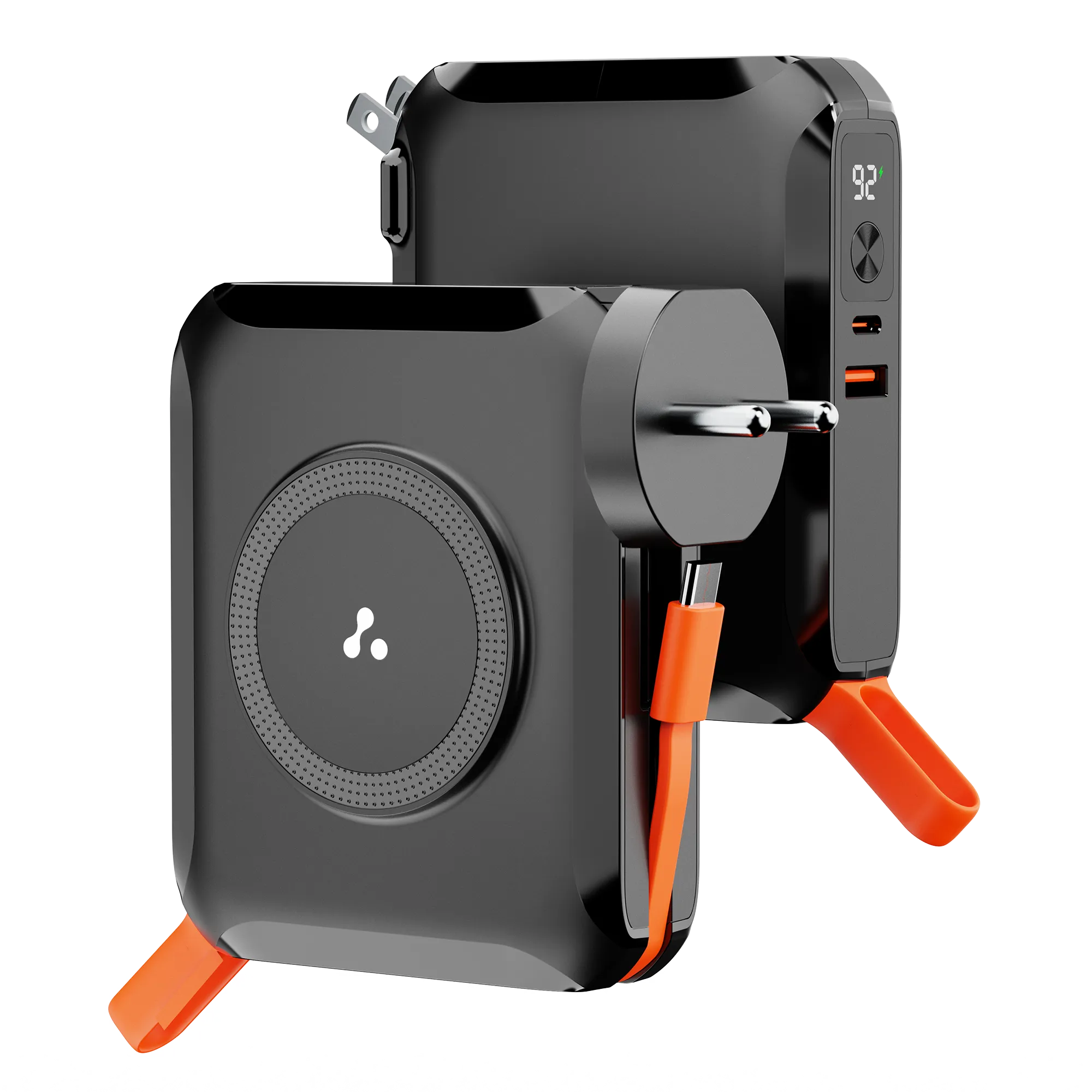 15000mah laptop power bank with in-built type c cable