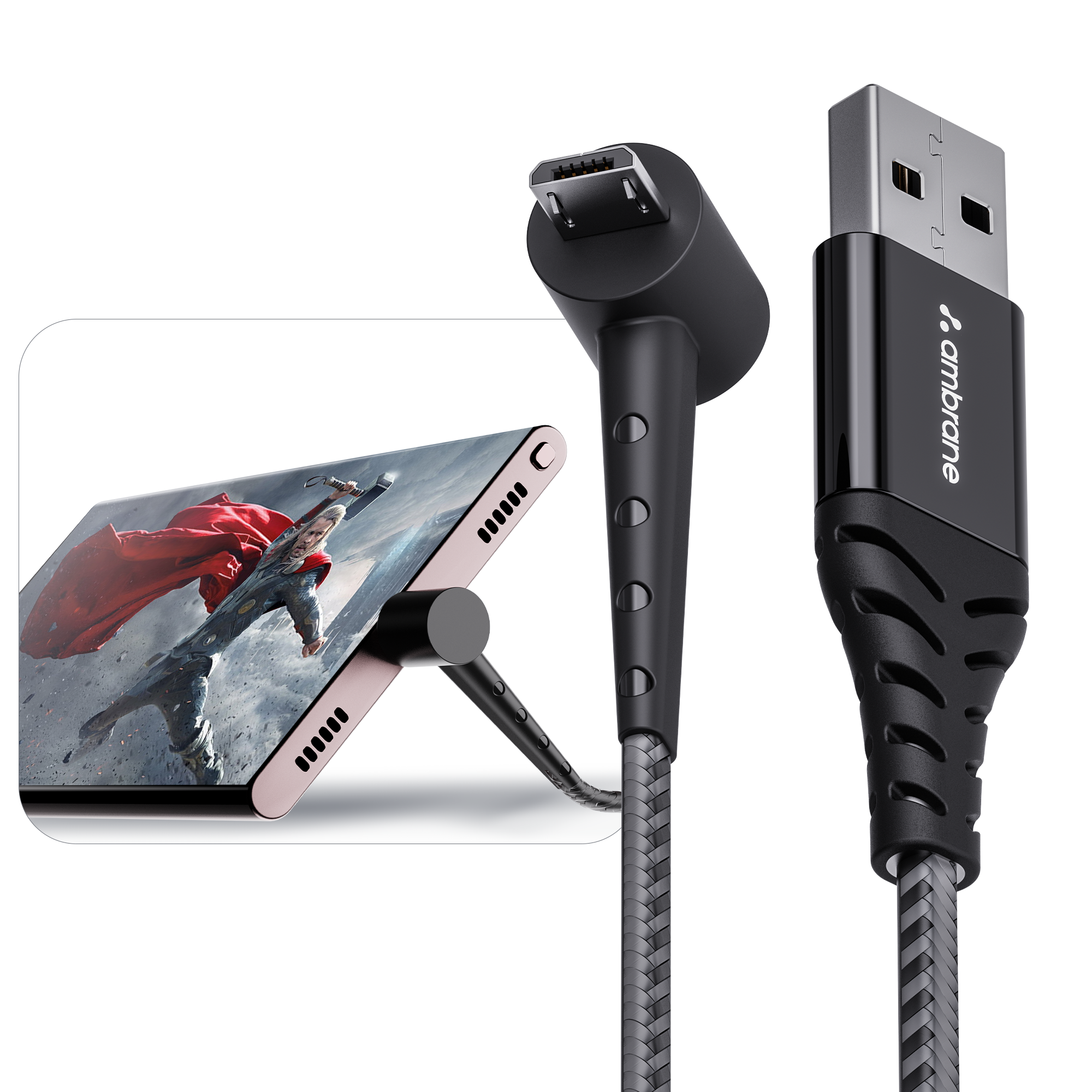 Mobile standing mini usb cable