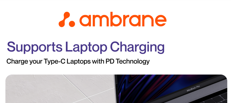 Ambrane 40000mAh Power Bank, 65W Fast Charging, MacBook & Type C Laptops  Chargin