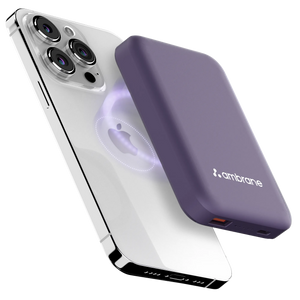 Purple wireless power bank