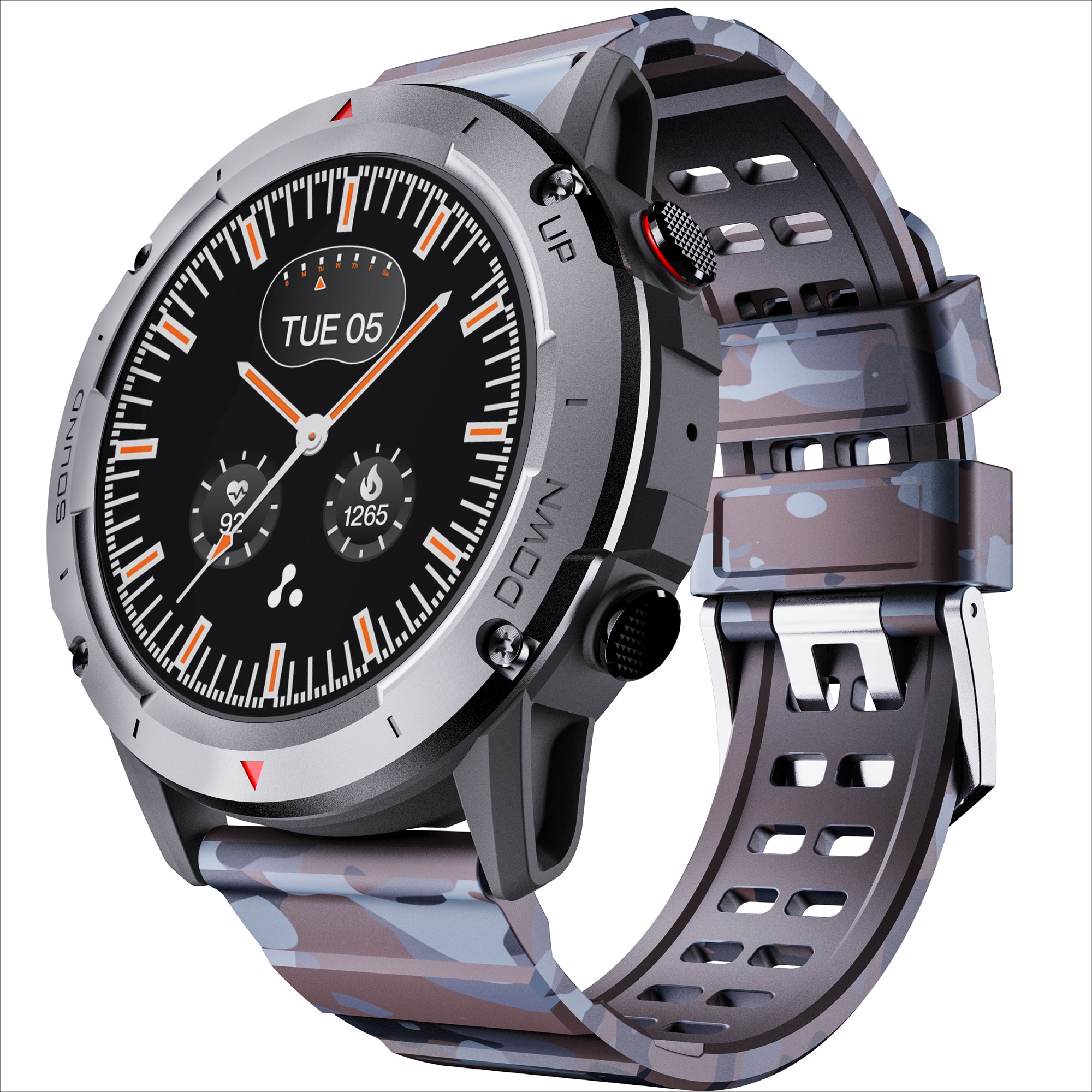 Titan Crest Premium Leather Strap Smartwatch|1.43