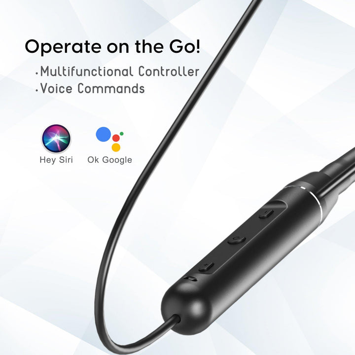 Ambrane Melody 20 Bluetooth Earphones (Black) - AmbraneIndia