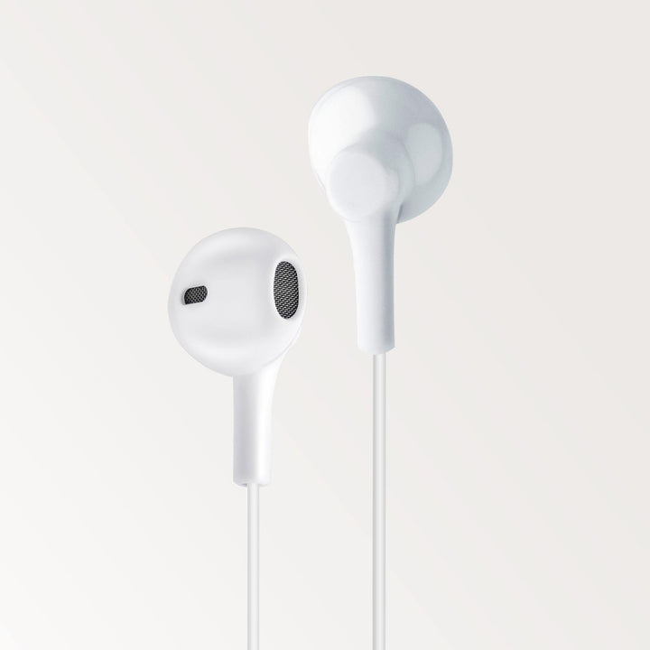 EP-21 Wired Earphones (White) - AmbraneIndia