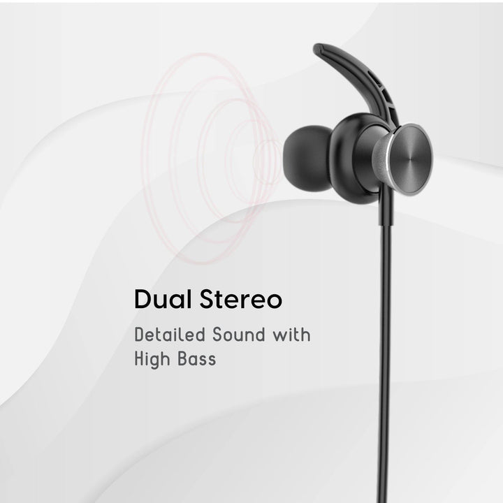 Ambrane Melody 11 Bluetooth Earphone (Black) - AmbraneIndia
