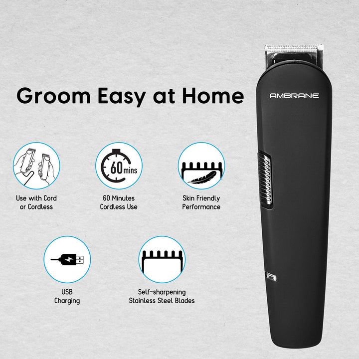 Ambrane Aura-X Trimmer (Black) - AmbraneIndia