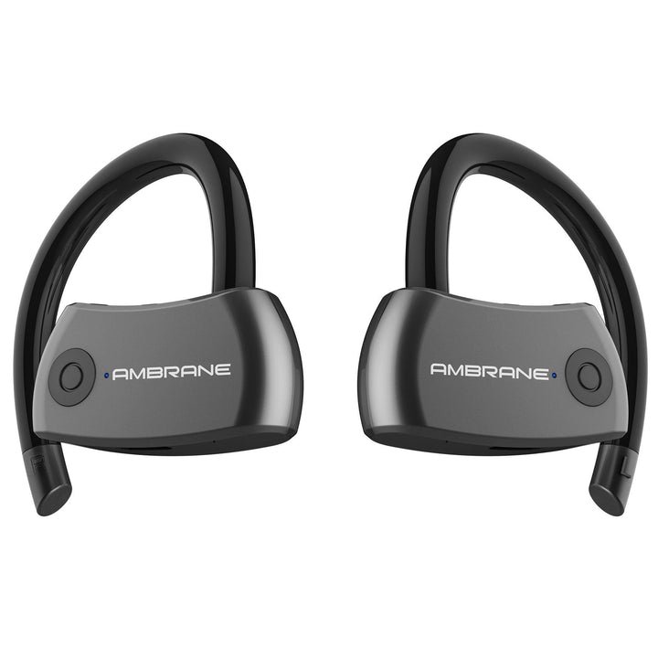 Ambrane AERO Smart Voice Assistant Enabled Around The Ear True Wireless Earbuds (ATW-20, Black) - AmbraneIndia