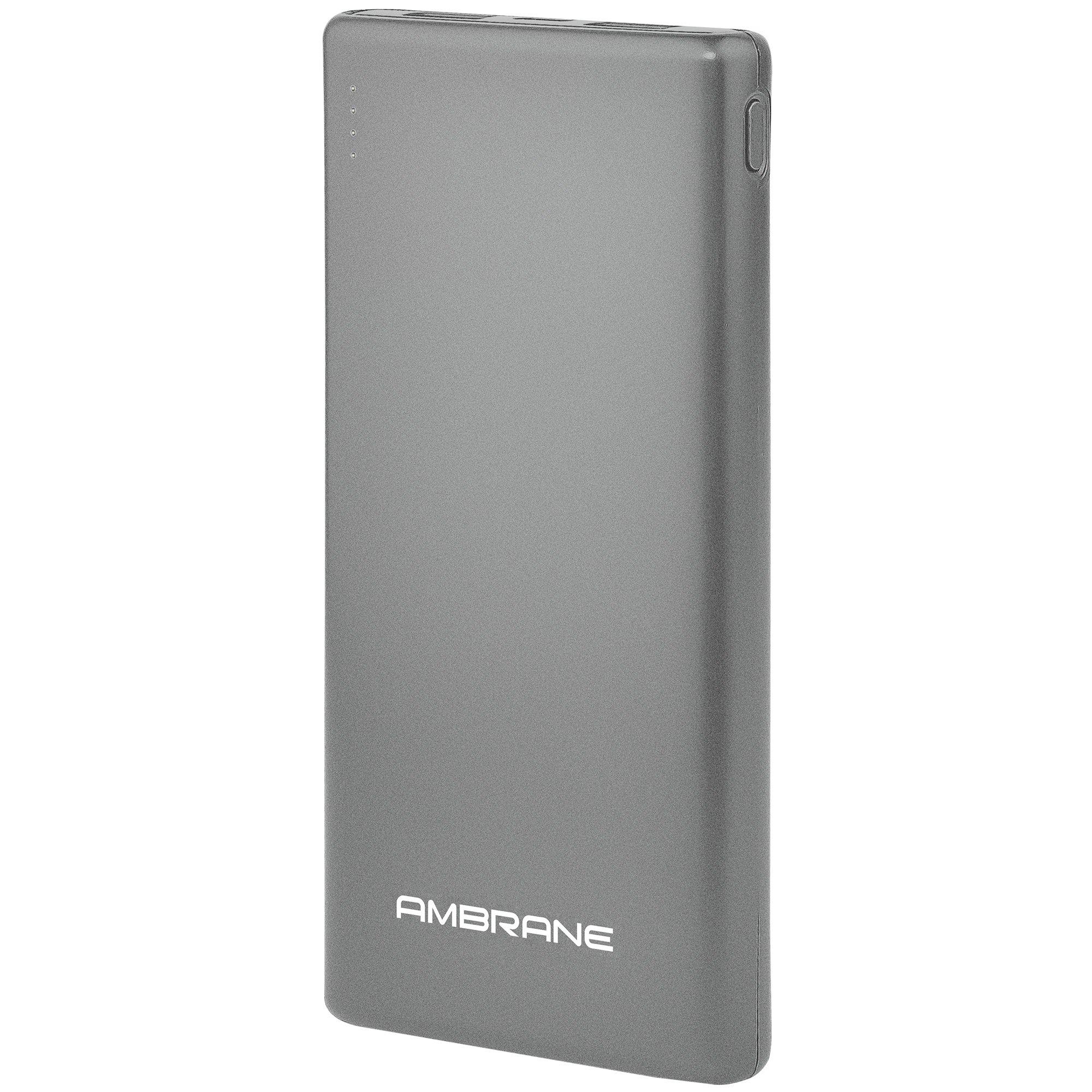 PP-125 10,000 mAh Lithium Polymer Power Bank (Silver), Power Bank Price in India - AmbraneIndia